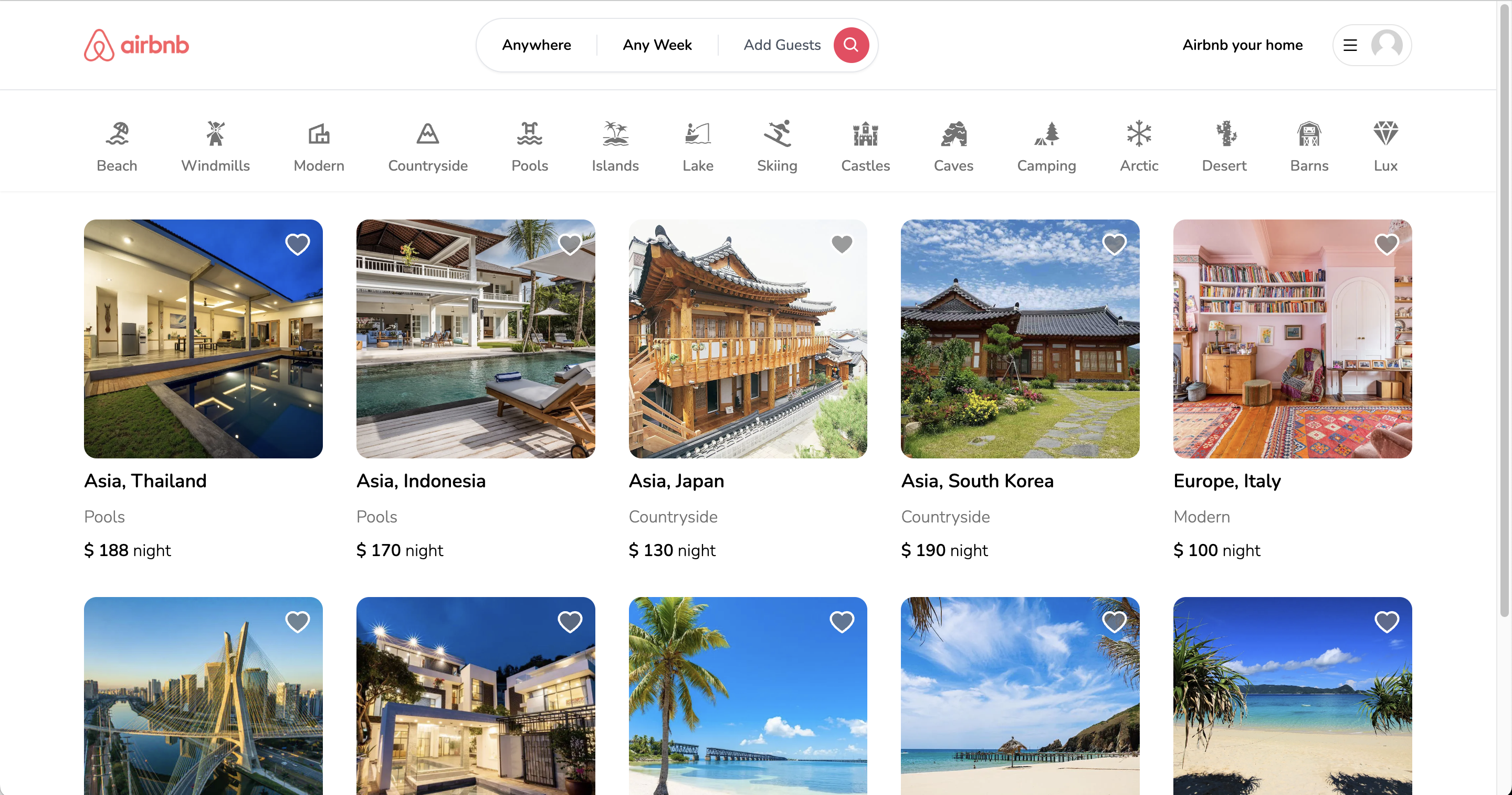 Airbnb Clone : Booking HomeStay and Hotel For Vacation Website